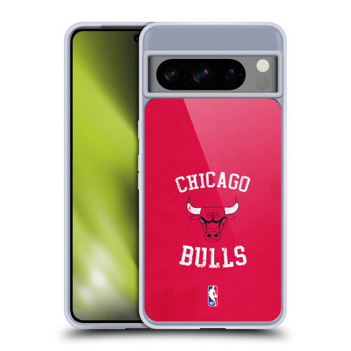 NBA Chicago Bulls Distressed Soft Gel Case for Google Pixel 8 Pro