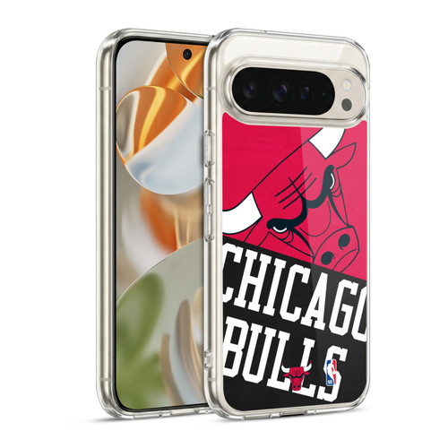 NBA Chicago Bulls Half Oversized Soft Gel Case for Google Pixel 9 / Pixel 9 Pro