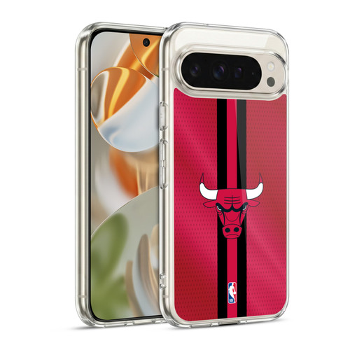 NBA Chicago Bulls Stripes Soft Gel Case for Google Pixel 9 / Pixel 9 Pro