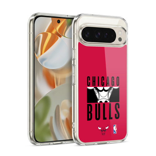 NBA Chicago Bulls Typography Soft Gel Case for Google Pixel 9 / Pixel 9 Pro