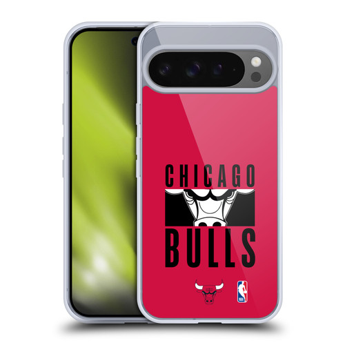 NBA Chicago Bulls Typography Soft Gel Case for Google Pixel 9 Pro XL