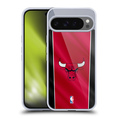 NBA Chicago Bulls Vertical Banner Soft Gel Case for Google Pixel 9 Pro XL