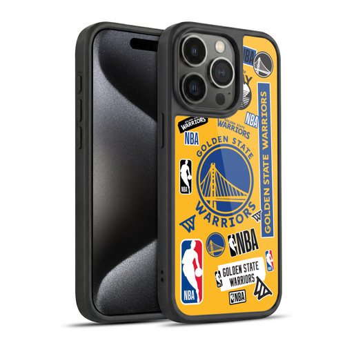 NBA Golden State Warriors Sticker Collage Gel Armour Case For Apple iPhone 15 Pro
