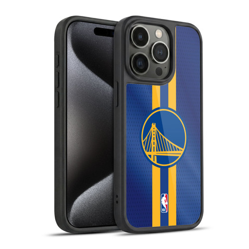 NBA Golden State Warriors Stripes Gel Armour Case For Apple iPhone 15 Pro