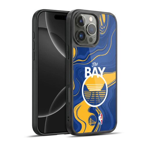 NBA Golden State Warriors Marble Agates Gel Armour Case For Apple iPhone 16 Pro Max