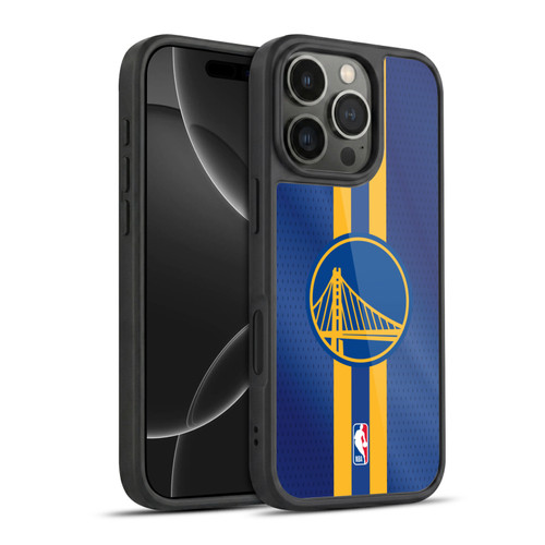NBA Golden State Warriors Stripes Gel Armour Case For Apple iPhone 16 Pro
