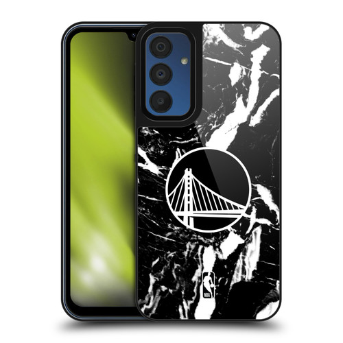 NBA Golden State Warriors Black Marble Gel Armour Case For Samsung Galaxy A15