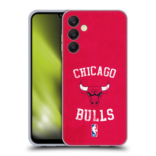 NBA Chicago Bulls Distressed Soft Gel Case for Samsung Galaxy A25 5G
