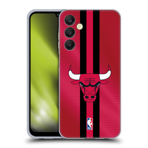 NBA Chicago Bulls Stripes Soft Gel Case for Samsung Galaxy A25 5G