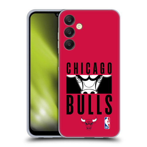 NBA Chicago Bulls Typography Soft Gel Case for Samsung Galaxy A25 5G