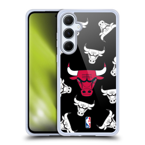 NBA Chicago Bulls Patterns Soft Gel Case for Samsung Galaxy A55 5G