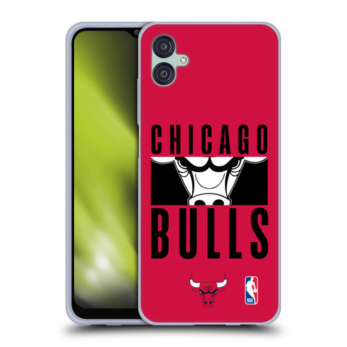 NBA Chicago Bulls Typography Soft Gel Case for Samsung Galaxy M04 5G / A04e