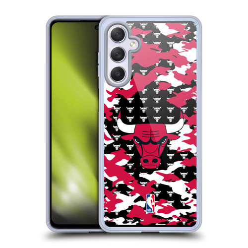 NBA Chicago Bulls Camouflage Soft Gel Case for Samsung Galaxy M54 5G