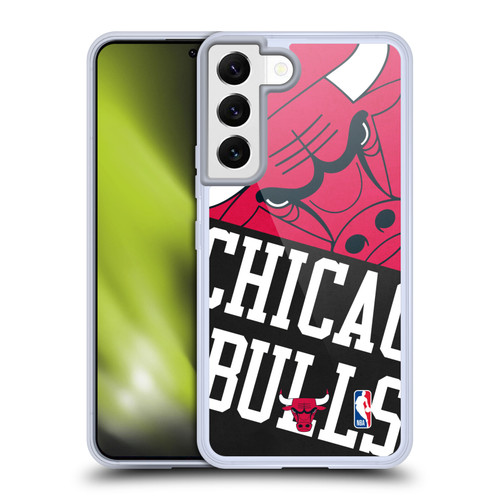 NBA Chicago Bulls Half Oversized Soft Gel Case for Samsung Galaxy S22 5G & MagSafe