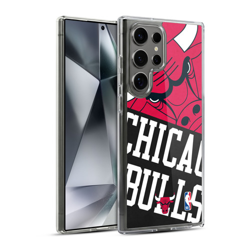 NBA Chicago Bulls Half Oversized Soft Gel Case for Samsung Galaxy S24 Ultra 5G & MagSafe
