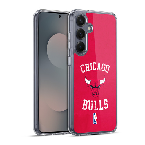 NBA Chicago Bulls Distressed Soft Gel Case for Samsung Galaxy S25+ & MagSafe