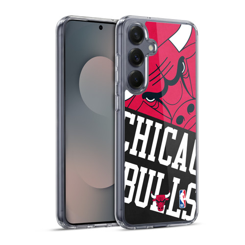 NBA Chicago Bulls Half Oversized Soft Gel Case for Samsung Galaxy S25+ & MagSafe