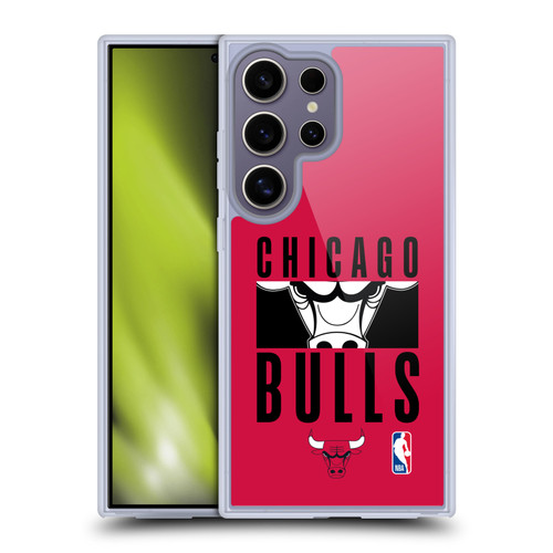 NBA Chicago Bulls Typography Soft Gel Case for Samsung Galaxy S25 Ultra & MagSafe