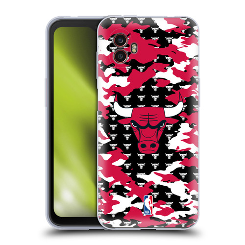 NBA Chicago Bulls Camouflage Soft Gel Case for Samsung Galaxy Xcover6 Pro/Pro2