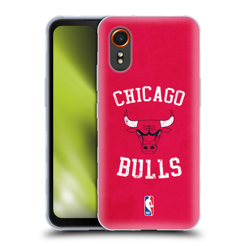 NBA Chicago Bulls Distressed Soft Gel Case for Samsung Galaxy Xcover7 5G