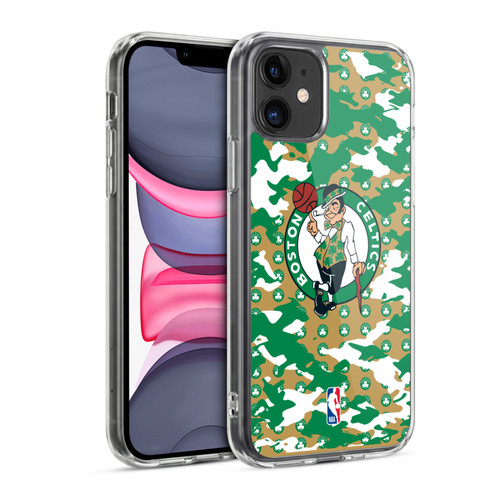 NBA Boston Celtics Camouflage Soft Gel Case for Apple iPhone 11