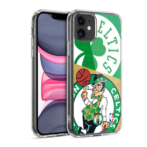 NBA Boston Celtics Half Oversized Soft Gel Case for Apple iPhone 11