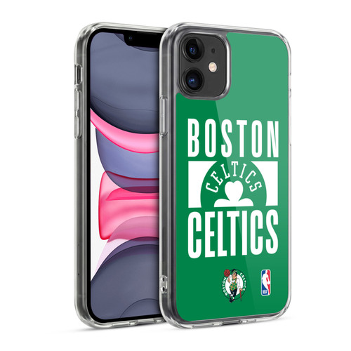 NBA Boston Celtics Typography Soft Gel Case for Apple iPhone 11
