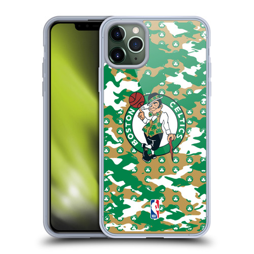 NBA Boston Celtics Camouflage Soft Gel Case for Apple iPhone 11 Pro Max & MagSafe