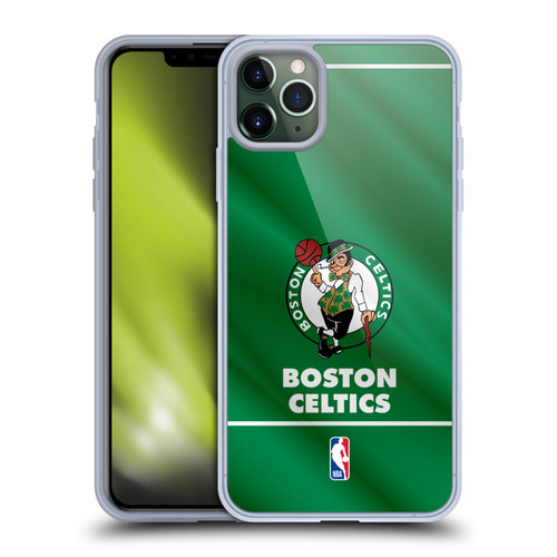 NBA Boston Celtics Horizontal Banner Soft Gel Case for Apple iPhone 11 Pro Max & MagSafe