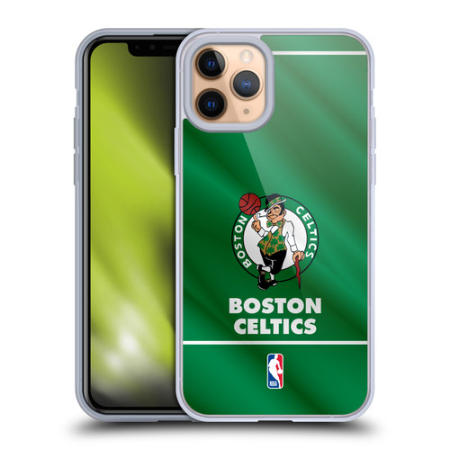 NBA Boston Celtics Horizontal Banner Soft Gel Case for Apple iPhone 11 Pro & MagSafe