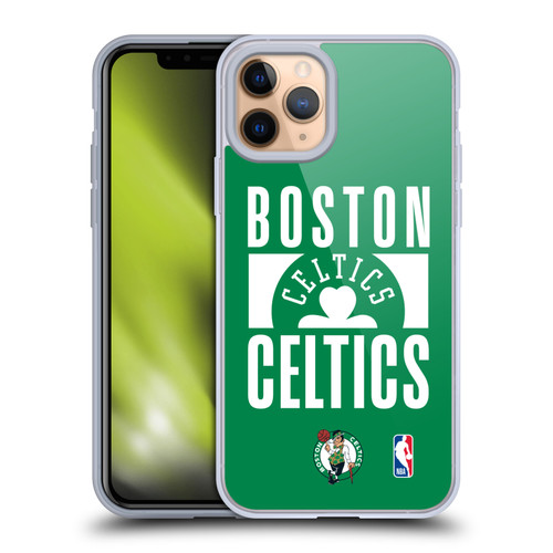 NBA Boston Celtics Typography Soft Gel Case for Apple iPhone 11 Pro & MagSafe