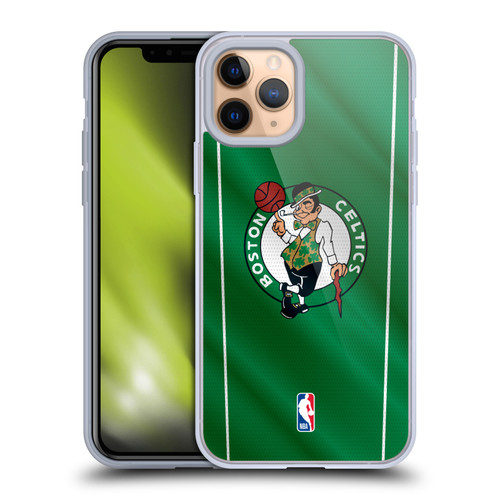 NBA Boston Celtics Vertical Banner Soft Gel Case for Apple iPhone 11 Pro & MagSafe