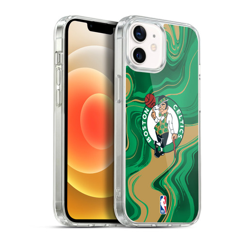 NBA Boston Celtics Marble Agates Soft Gel Case for Apple iPhone 12 / iPhone 12 Pro & MagSafe