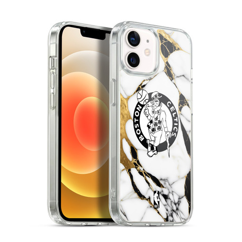 NBA Boston Celtics White Marble Soft Gel Case for Apple iPhone 12 / iPhone 12 Pro & MagSafe