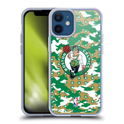 NBA Boston Celtics Camouflage Soft Gel Case for Apple iPhone 12 Mini & MagSafe