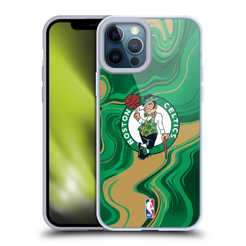 NBA Boston Celtics Marble Agates Soft Gel Case for Apple iPhone 12 Pro Max & MagSafe