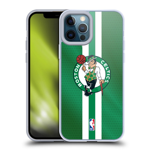 NBA Boston Celtics Stripes Soft Gel Case for Apple iPhone 12 Pro Max & MagSafe