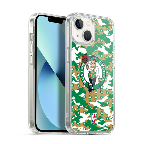 NBA Boston Celtics Camouflage Soft Gel Case for Apple iPhone 13