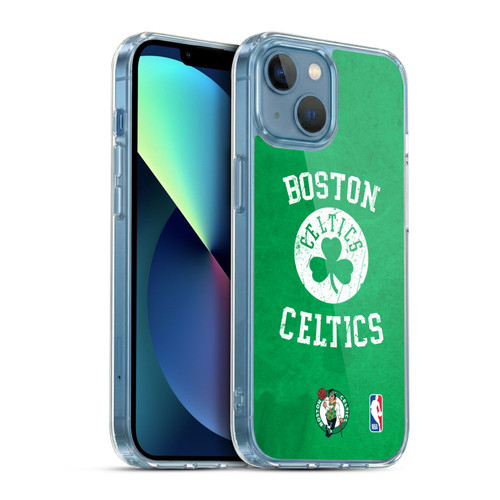NBA Boston Celtics Distressed Soft Gel Case for Apple iPhone 13 Mini & MagSafe