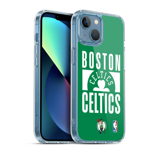NBA Boston Celtics Typography Soft Gel Case for Apple iPhone 13 Mini & MagSafe