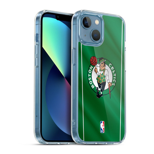 NBA Boston Celtics Vertical Banner Soft Gel Case for Apple iPhone 13 Mini & MagSafe