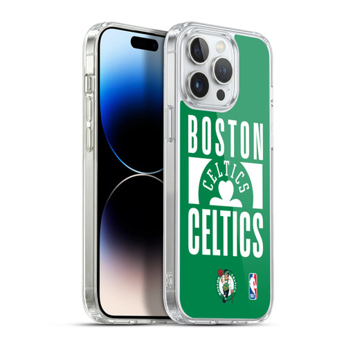 NBA Boston Celtics Typography Soft Gel Case for Apple iPhone 13 Pro Max & MagSafe