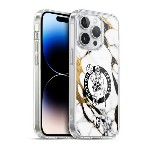 NBA Boston Celtics White Marble Soft Gel Case for Apple iPhone 13 Pro & MagSafe