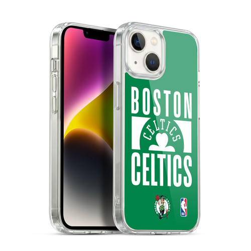 NBA Boston Celtics Typography Soft Gel Case for Apple iPhone 14