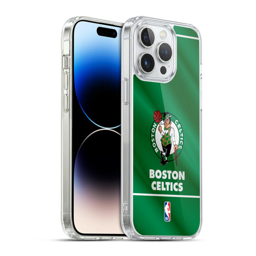NBA Boston Celtics Horizontal Banner Soft Gel Case for Apple iPhone 14 Pro Max & MagSafe