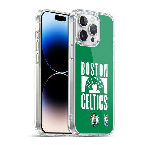 NBA Boston Celtics Typography Soft Gel Case for Apple iPhone 14 Pro Max & MagSafe