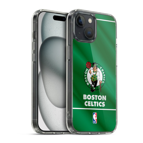 NBA Boston Celtics Horizontal Banner Soft Gel Case for Apple iPhone 15 & MagSafe