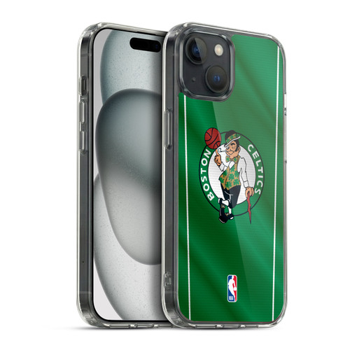 NBA Boston Celtics Vertical Banner Soft Gel Case for Apple iPhone 15 Plus & MagSafe