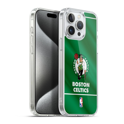 NBA Boston Celtics Horizontal Banner Soft Gel Case for Apple iPhone 15 Pro Max & MagSafe