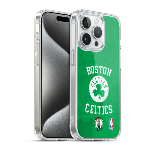 NBA Boston Celtics Distressed Soft Gel Case for Apple iPhone 15 Pro & MagSafe